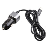 AMZER 2 in 1 USB Type-C 2.4A USB Car Charger Adapter - Black - shop.livefree.co.uk