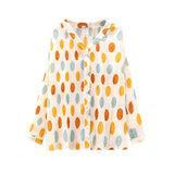 150Kg Plus Size Women's Bust 150 Summer Loose V-Neck Long-Sleeved Polka Dot Sunscreen Shirt Black Apricot 5XL 6XL