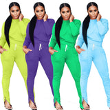 Winter Two Piece Set Women's set Long sleeve TShirt pants suit Casual tracksuit outfit Sweatsuit Sporty