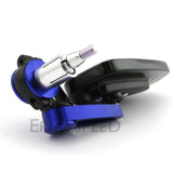7/8" 22mm CNC Motorcycle Rearview Mirrors Universal Blue Glass Scooter Bar End Handlebar Mirror Rear View Mirror Accessories