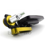 7/8" 22mm CNC Motorcycle Rearview Mirrors Universal Blue Glass Scooter Bar End Handlebar Mirror Rear View Mirror Accessories