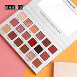 Nude Matte Eye Shadow Palette 18 Color Shimmer - shop.livefree.co.uk