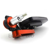 7/8" 22mm CNC Motorcycle Rearview Mirrors Universal Blue Glass Scooter Bar End Handlebar Mirror Rear View Mirror Accessories