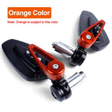 7/8" 22mm CNC Motorcycle Rearview Mirrors Universal Blue Glass Scooter Bar End Handlebar Mirror Rear View Mirror Accessories