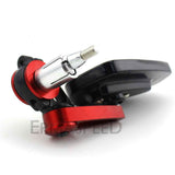 7/8" 22mm CNC Motorcycle Rearview Mirrors Universal Blue Glass Scooter Bar End Handlebar Mirror Rear View Mirror Accessories