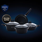 طقم أواني الطهي كاراجا المصنع من بلورات الماس حقيقية