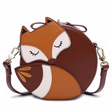 ZENTEII Women Faux Synthetic Leather Fox Shoulder Bag - shop.livefree.co.uk