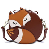 ZENTEII Women Faux Synthetic Leather Fox Shoulder Bag - shop.livefree.co.uk