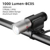 ROCKBROS Rechargeable Bike Light - shop.livefree.co.uk