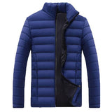 winter jaket Warm Out Wear Large size men's long sleeve stand collar cotton business casual zipper warm cotto