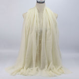 95*190cm women muslim crinkle hijab scarf femme musulman soft cotton headscarf islamic hijab shawls and wraps wholesale price