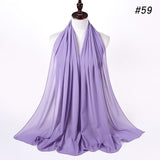 women plain bubble chiffon scarf hijab wrap printe solid color shawls headband women hijabs scarves/scarf 60 colors
