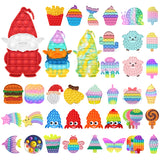 New Fidget Toys Antistress Toys Push Bubble Silicone for Children Adult Stress Reliever Squeeze Board Fidget Game frete grátis