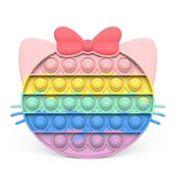 New Fidget Toys Antistress Toys Push Bubble Silicone for Children Adult Stress Reliever Squeeze Board Fidget Game frete grátis