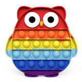 New Fidget Toys Antistress Toys Push Bubble Silicone for Children Adult Stress Reliever Squeeze Board Fidget Game frete grátis