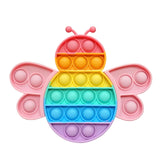 New Fidget Toys Antistress Toys Push Bubble Silicone for Children Adult Stress Reliever Squeeze Board Fidget Game frete grátis