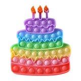 New Fidget Toys Antistress Toys Push Bubble Silicone for Children Adult Stress Reliever Squeeze Board Fidget Game frete grátis