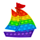 New Fidget Toys Antistress Toys Push Bubble Silicone for Children Adult Stress Reliever Squeeze Board Fidget Game frete grátis