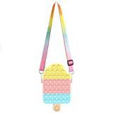 New Fidget Toys Antistress Toys Push Bubble Silicone for Children Adult Stress Reliever Squeeze Board Fidget Game frete grátis