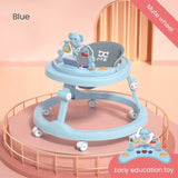 Infant Shining Baby Walker Kids Learning To Walk Multifunction Height Adjustable 6-24M Can Sit and Push with Toy Walker for Baby