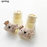 Kids Children's Socks for Girls Boys Non-slip Print Cotton Toddler Baby Christmas Socks for Newborns Infant Short Socks Clothing