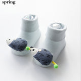 Kids Children's Socks for Girls Boys Non-slip Print Cotton Toddler Baby Christmas Socks for Newborns Infant Short Socks Clothing