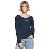 Women's Organic Longsleeve Shirt by Stanley & Stella - navy