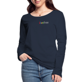 Women's Organic Longsleeve Shirt by Stanley & Stella - navy
