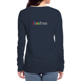 Women's Organic Longsleeve Shirt by Stanley & Stella - navy