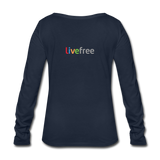 Women's Organic Longsleeve Shirt by Stanley & Stella - navy