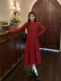 Red Small Long Skirt For Women