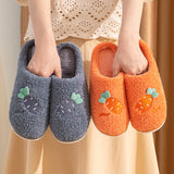 Baotou Indoor Leisure Home Warm Thick Non-slip Wear-resistant Cotton Slippers