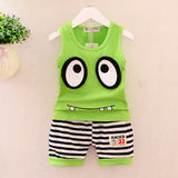 Summer children's Vest big eyes children's suit
