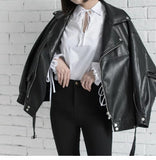 Leather Jacket Student Motorcycle Jacket