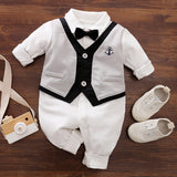 Baby Jumpsuit Spring And Autumn Models Foreign Trade Gentleman Baby Clothes Long-Sleeved Baby Clothes Baby Clothes