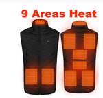 Heated Vest Smart Electric Heating Jacket Men Women Waistcoat Winter