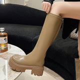 Below The Knee Women's Autumn And Winter Small Muffin Platform High Leg Boot