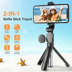 Fit  Telescopic Selfie Stick Bluetooth Tripod Monopod Phone Holder