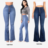 Popular Slim Fit High Waist Package Hip Denim Bell-bottom Pants