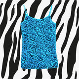 Leopard Print Sexy Hot Girl All-match Fashion Street Style Elegance Sleeveless Slim Strap Top