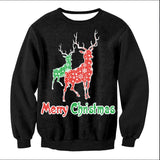 UGLY CHRISTMAS SWEATER Vacation Santa Elf Funny Womens Men Sweaters Tops Autumn Winter Clothing