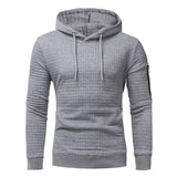 Men Sweatshirt Hoodie With Arm Zipper Long Sleeve Slim Tops