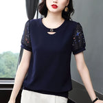 Women's Short-sleeved Chiffon Shirt Summer Korean Style Loose