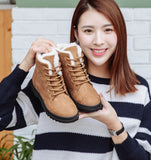 Winter New Women Snow Boots Flat With Large Size Casual Cotton Shoes Trend Women Vulcanized Shoes Artificial Plush