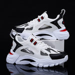 White Sneakers Men Non Slip Walking Running Shoes Sports