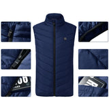 Heated Vest Smart Electric Heating Jacket Men Women Waistcoat Winter