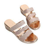 New Wedge Sequined Women's Sandals