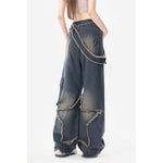 Plump Girls Slimming Retro Small Straight Wide-leg Pants