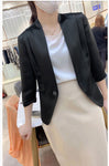 Spring New Elegant V-neck 34 Sleeves Coat For Women