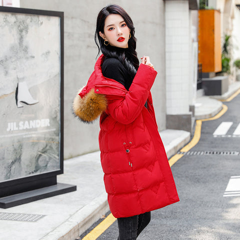 New Fleece-lined Down Jacket Women's Winter Thick Cotton Clothing Coat